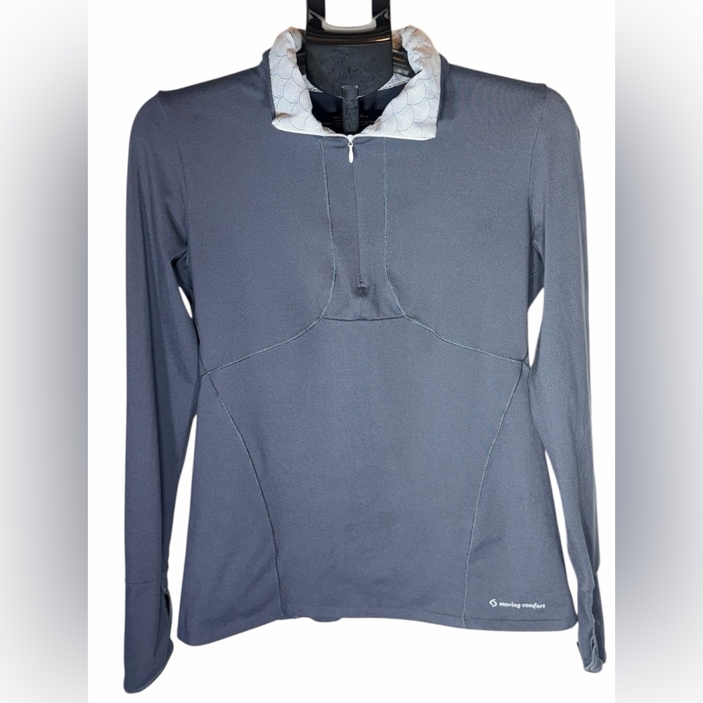 Moving Comfort Dark Gray Half-Zip Running Jacket